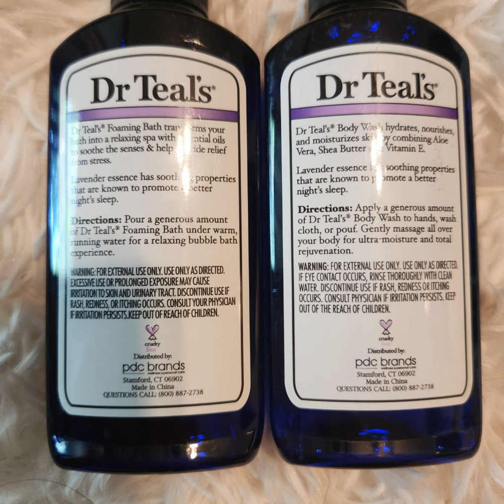 Dr Teals Lot of 4 Foaming Bath w Pure Epsom Salt & 1 Moisturizing Bath Body Oil - Picture 3 of 8